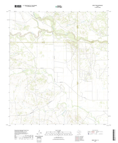 United States Geological Survey Gross Tank, TX (2022, 24000-Scale) digital map