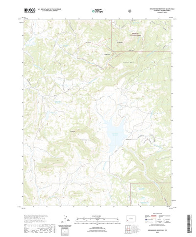 United States Geological Survey Groundhog Reservoir, CO (2022, 24000-Scale) digital map