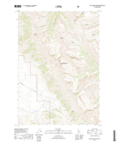 United States Geological Survey Grouse Creek Mountain, ID (2020, 24000-Scale) digital map