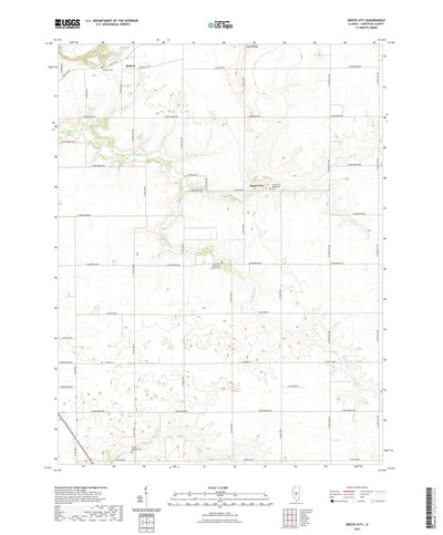 United States Geological Survey Grove City, IL (2021, 24000-Scale) digital map