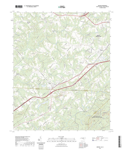United States Geological Survey Grover, NC (2022, 24000-Scale) digital map