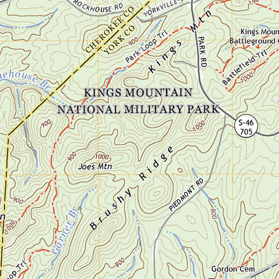United States Geological Survey Grover, NC (2022, 24000-Scale) digital map