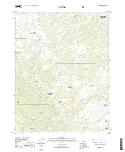 United States Geological Survey Grover, UT (2020, 24000-Scale) digital map