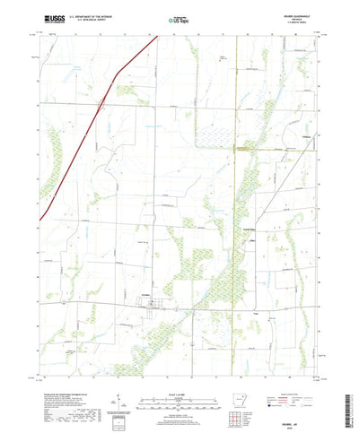 United States Geological Survey Grubbs, AR (2020, 24000-Scale) digital map