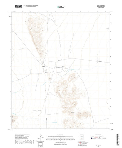 United States Geological Survey Gu Vo, AZ (2021, 24000-Scale) digital map