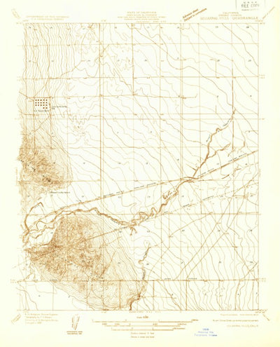 United States Geological Survey Guijarral Hills, CA (1933, 31680-Scale) digital map
