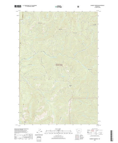 United States Geological Survey Gumboot Mountain, WA (2020, 24000-Scale) digital map