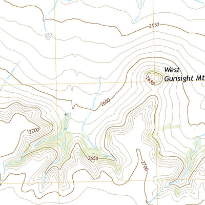 United States Geological Survey Gunsight Draw, TX (2022, 24000-Scale) digital map