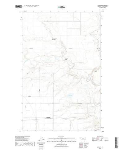 United States Geological Survey Gunsight, MT (2020, 24000-Scale) digital map