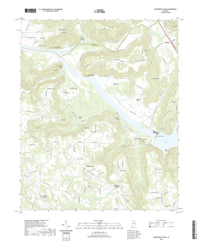 United States Geological Survey Guntersville Dam, AL (2020, 24000-Scale) digital map