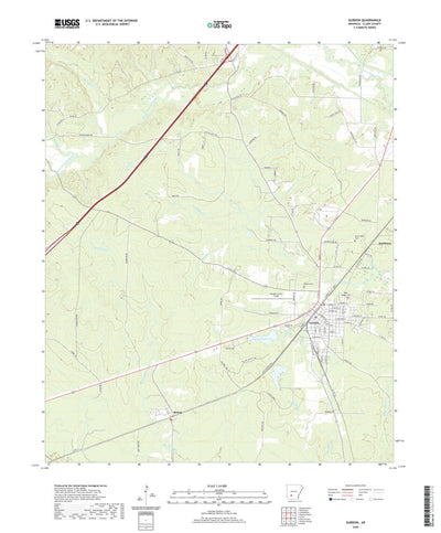 United States Geological Survey Gurdon, AR (2020, 24000-Scale) digital map