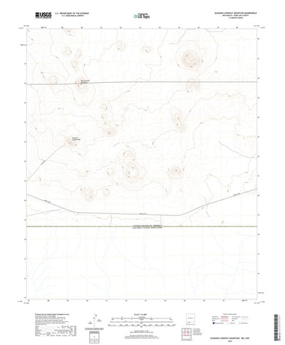United States Geological Survey Guzmans Lookout Mountain, NM (2020, 24000-Scale) digital map