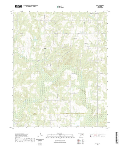 United States Geological Survey Gypsy, OK (2022, 24000-Scale) digital map