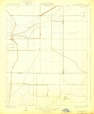 United States Geological Survey Hacienda Ranch, CA (1929, 31680-Scale) digital map