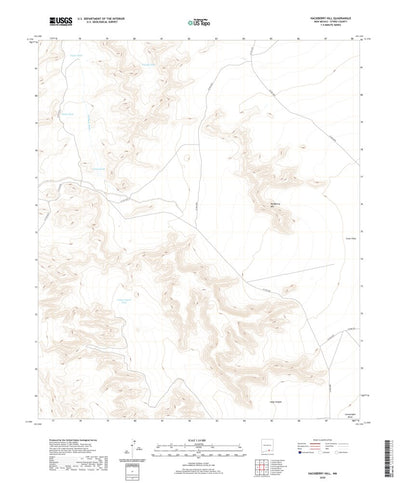 United States Geological Survey Hackberry Hill, NM (2020, 24000-Scale) digital map