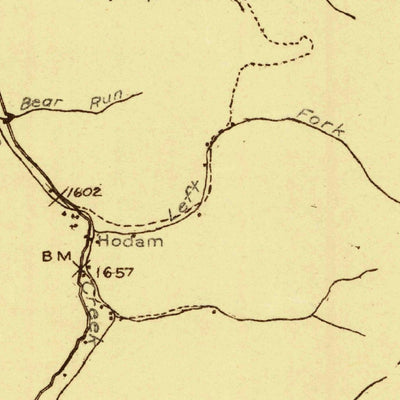 United States Geological Survey Hacker Valley, WV (1913, 48000-Scale) digital map