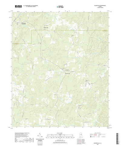 United States Geological Survey Hackneyville, AL (2020, 24000-Scale) digital map