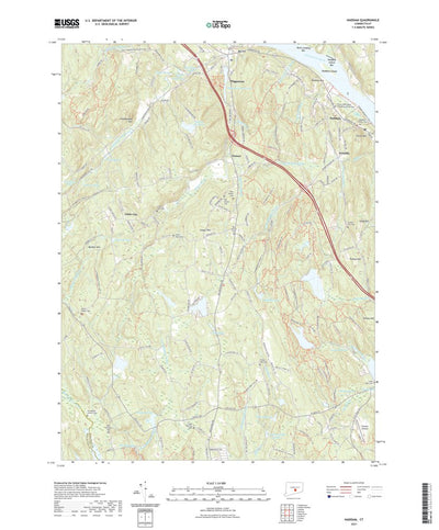 United States Geological Survey Haddam, CT (2021, 24000-Scale) digital map