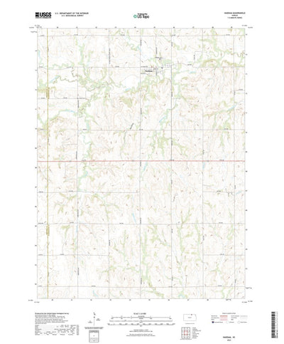 United States Geological Survey Haddam, KS (2022, 24000-Scale) digital map