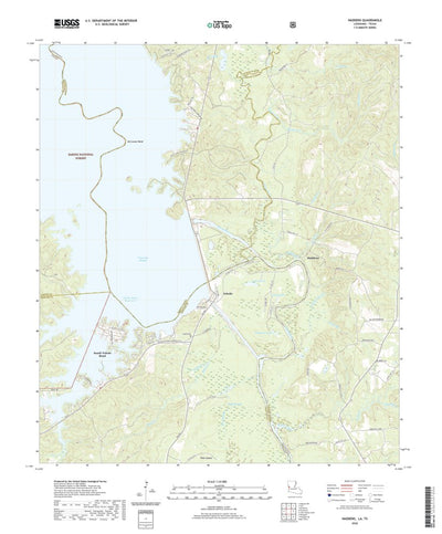 United States Geological Survey Haddens, LA (2020, 24000-Scale) digital map