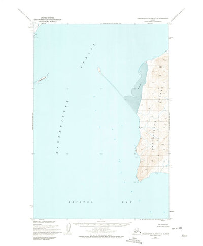 United States Geological Survey Hagemeister Island C-4, AK (1948, 63360-Scale) digital map