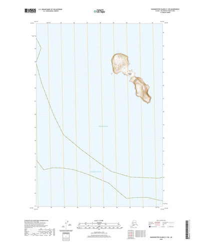 United States Geological Survey Hagemeister Island D-1 SW, AK (2020, 25000-Scale) digital map