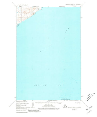 United States Geological Survey Hagemeister Island D-2, AK (1947, 63360-Scale) digital map