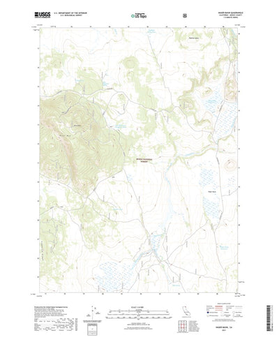 United States Geological Survey Hager Basin, CA (2021, 24000-Scale) digital map