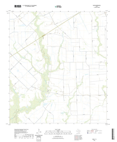 United States Geological Survey Hahn, TX (2022, 24000-Scale) digital map