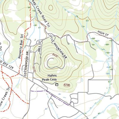United States Geological Survey Hahns Peak, CO (2022, 24000-Scale) digital map