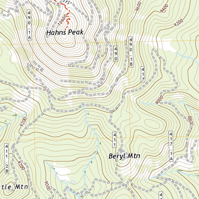 United States Geological Survey Hahns Peak, CO (2022, 24000-Scale) digital map