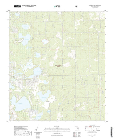 United States Geological Survey Halfmoon Lake, FL (2021, 24000-Scale) digital map