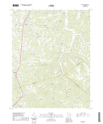 United States Geological Survey Halifax, MO (2021, 24000-Scale) digital map