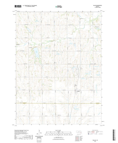 United States Geological Survey Hallam, NE (2021, 24000-Scale) digital map