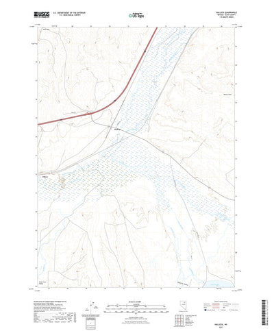 United States Geological Survey Halleck, NV (2021, 24000-Scale) digital map