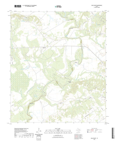 United States Geological Survey Halls Bluff, TX (2022, 24000-Scale) digital map