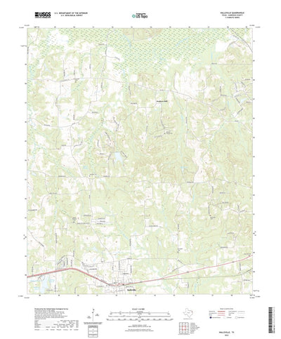 United States Geological Survey Hallsville, TX (2022, 24000-Scale) digital map
