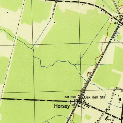 United States Geological Survey Hallwood, VA-MD (1943, 31680-Scale) digital map