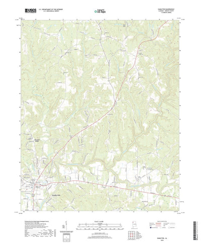 United States Geological Survey Hamilton, AL (2020, 24000-Scale) digital map