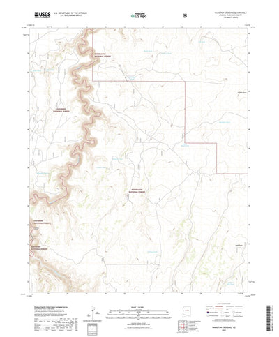 United States Geological Survey Hamilton Crossing, AZ (2021, 24000-Scale) digital map