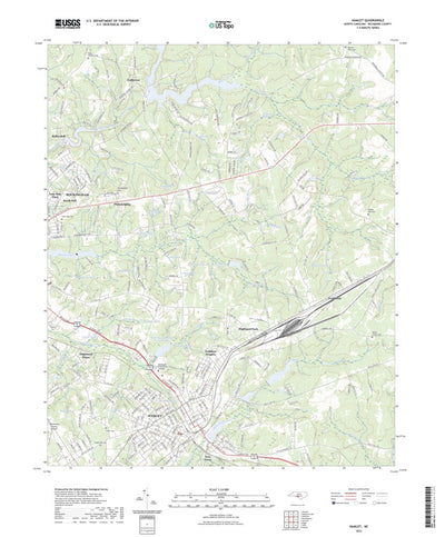 United States Geological Survey Hamlet, NC (2022, 24000-Scale) digital map