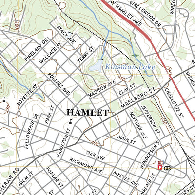 United States Geological Survey Hamlet, NC (2022, 24000-Scale) digital map