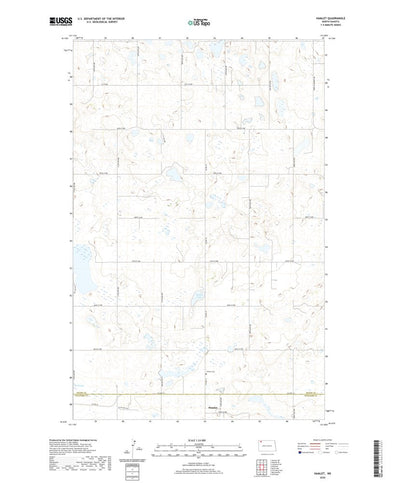 United States Geological Survey Hamlet, ND (2020, 24000-Scale) digital map