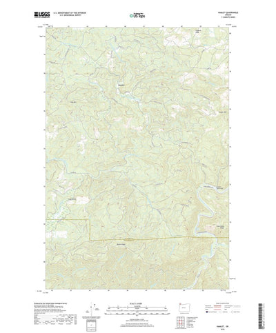 United States Geological Survey Hamlet, OR (2020, 24000-Scale) digital map