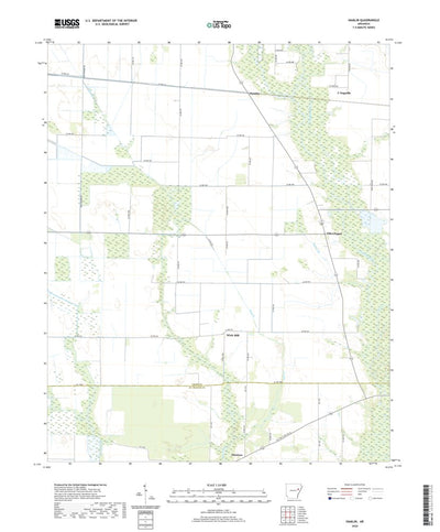 United States Geological Survey Hamlin, AR (2020, 24000-Scale) digital map