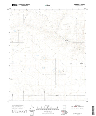 United States Geological Survey Hammond Ranch SW, NM (2020, 24000-Scale) digital map