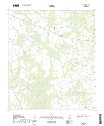 United States Geological Survey Hamon, TX (2022, 24000-Scale) digital map