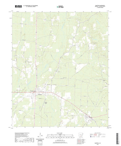 United States Geological Survey Hampton, AR (2020, 24000-Scale) digital map