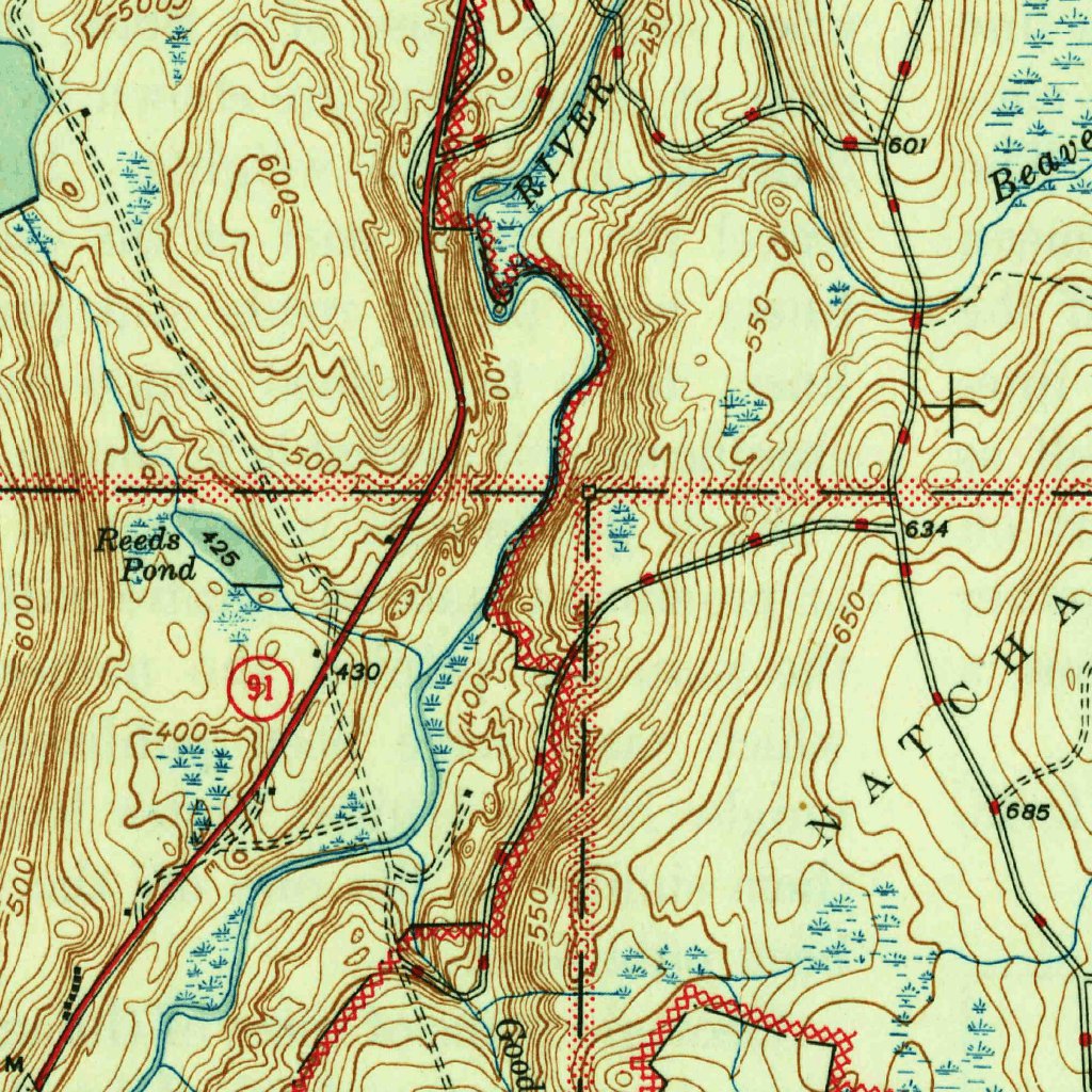 Hampton, CT (1944, 31680-Scale) Map by United States Geological Survey ...
