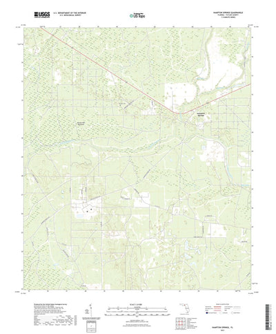 United States Geological Survey Hampton Springs, FL (2021, 24000-Scale) digital map